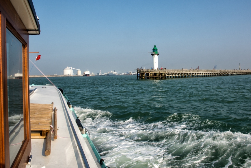 The waves of the English Channel can disrupt life inside flat bottomed barge like Wanderlust.