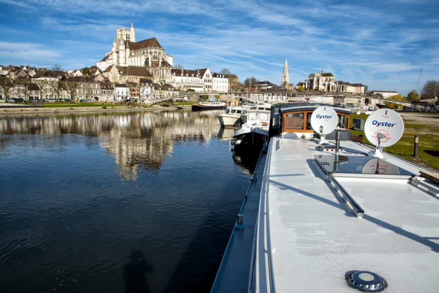 Wanderlust moored in Auxerre.